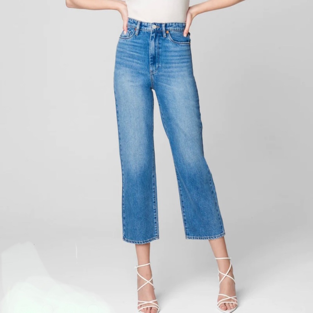Blank NYC Jeans The Baxter Ribcage Straight Leg New with Tags 25 Ocean Time Nice